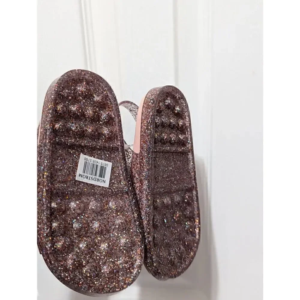 Mini Melissa Glitter Buckle Strap Sandal Size 2